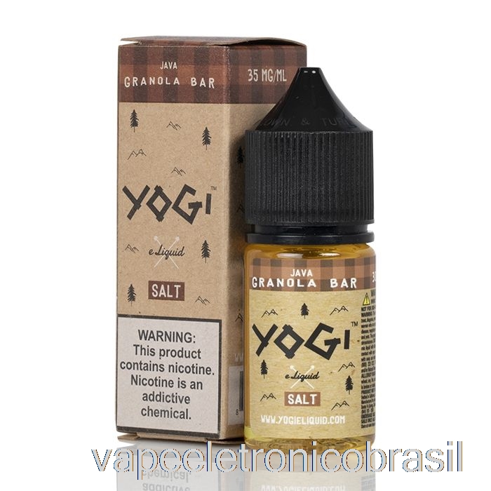 Barra De Granola Vape Eletrônico Java - Yogi Salts E-líquido - 30ml 50mg